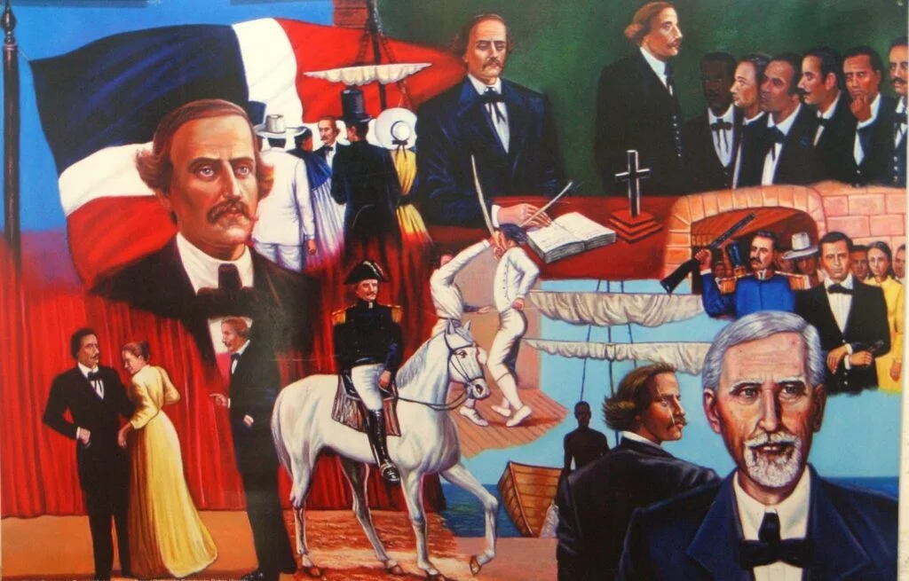 la Historia de la República Dominicana y Nuestros padres de la patria, juan pablo duarte, ramon matias mella, fransico del rosario sanchez