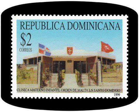 sello postal correo dominicano clinica infantil