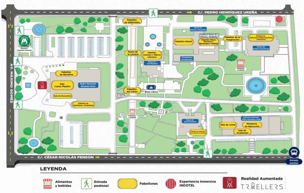 mapa de la xxvi feria internacional de libro 2024