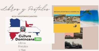 libros y postales de republica dominicana