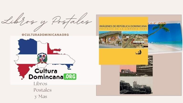 libros y postales de republica dominicana