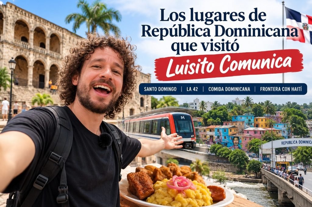Luisito Comunica durante su recorrido por República Dominicana