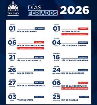 Dias feriado de la Republica Dominicana 2026